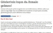 Milliyet</br>Kar Körlüğüne Dikkat!</br>02.10.2009